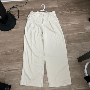 Cider Waist Pleated Wide Leg Pants